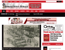 Tablet Screenshot of borgernewsherald.com